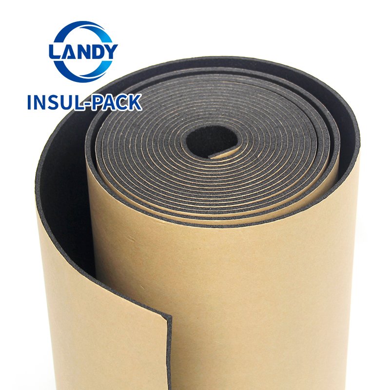 Elastomeric Closed Cell Black Rubber Black Foam Insulation Roll