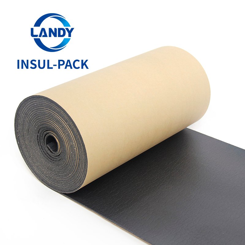 Elastomeric Closed Cell Black Rubber Black Foam Insulation Roll
