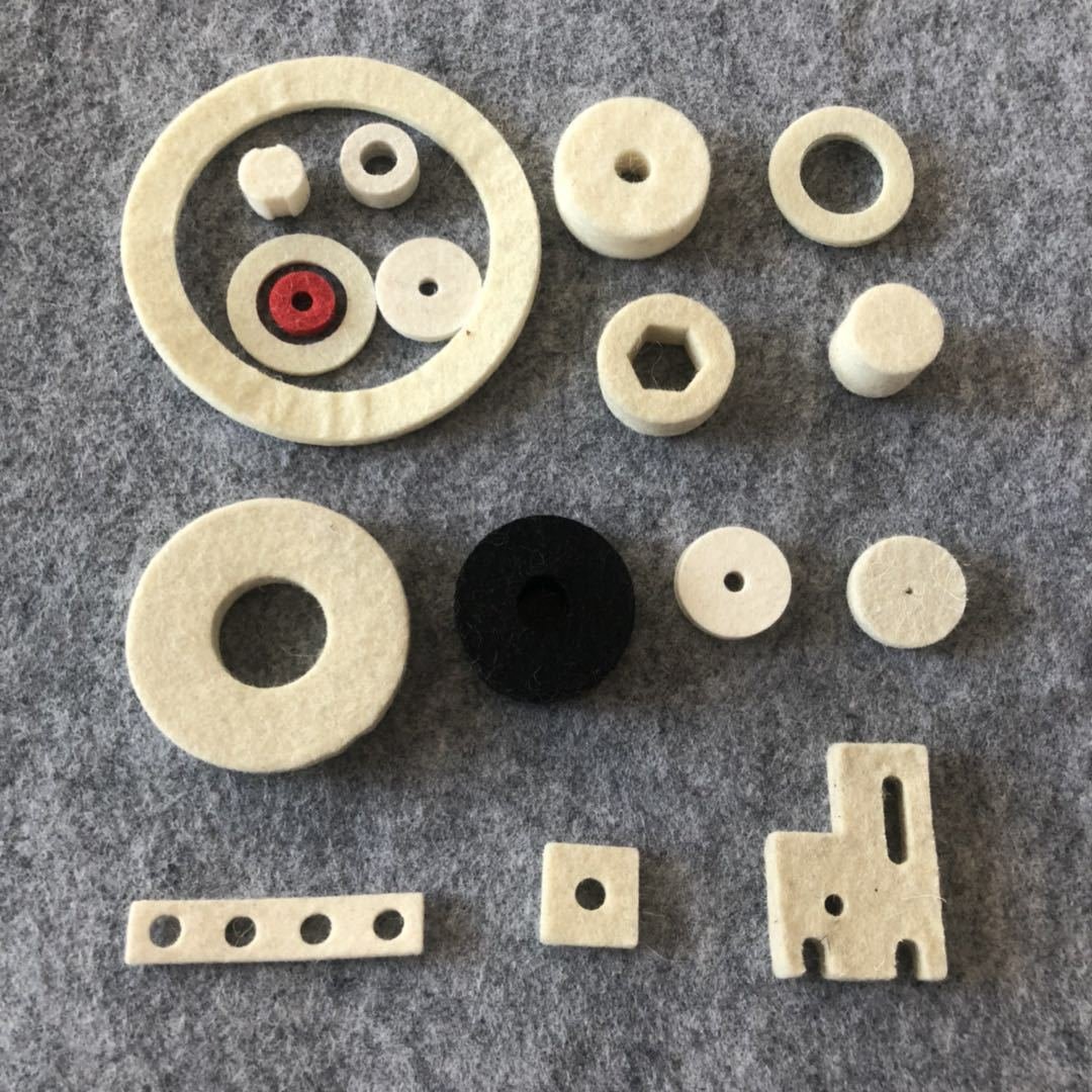 Suit Felt Washer Gasket, Oil Absorption Felt Pads 100% Wool Felt for Machine Felt Material Polyester White Industry Sealing