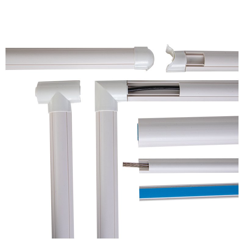 Cord Cover On-Wall Raceway Kit 100X100 PVC Cable Trunking