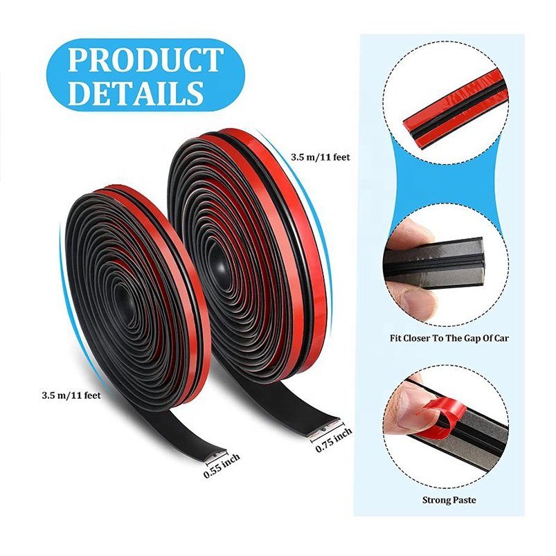 Automobile parts windshield and soundproof glass rubber sealing strip roof sealing