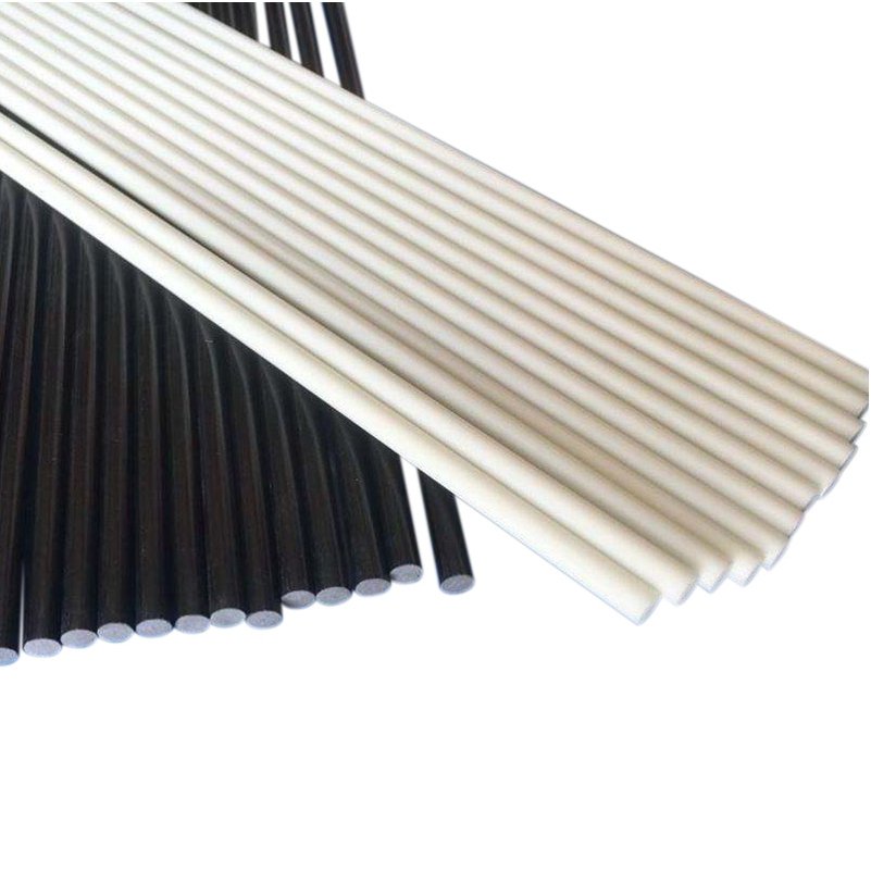 Factory UV resistance pultruded FRP fiberglass solid rod pole for curtain rolet