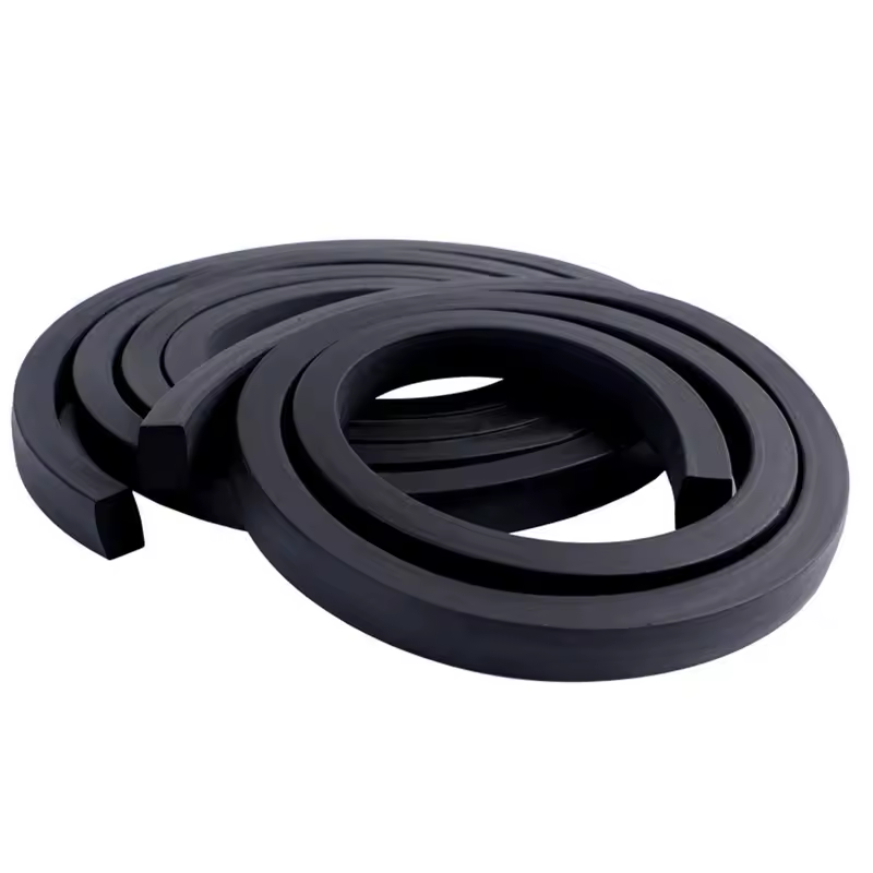 Professional Factories Sales Various Types Of Rubber Products Epdm Foamed Curve Rubber Strips