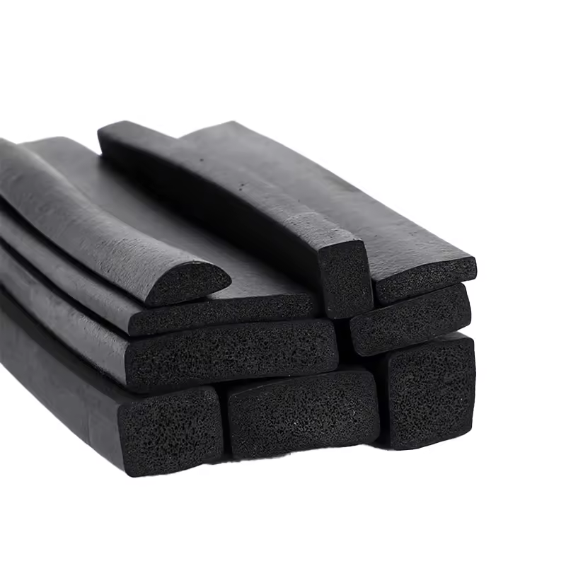 Professional Factories Sales Various Types Of Rubber Products Epdm Foamed Curve Rubber Strips