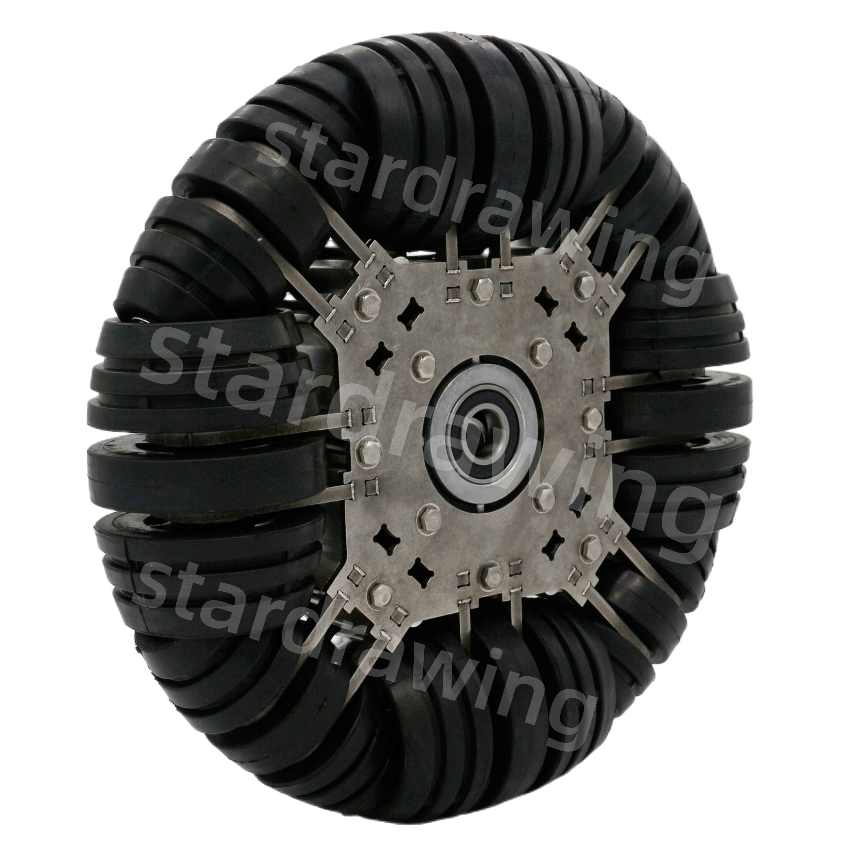 SS 254mm omni robot directional wheel for motorized wheelchair