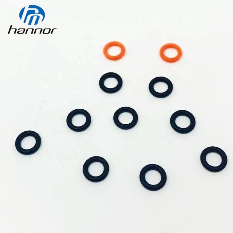 10*6*2mm Small Black NBR And Colorful Black Red Blue Orange VMQ silicone rubber o ring seals o rings