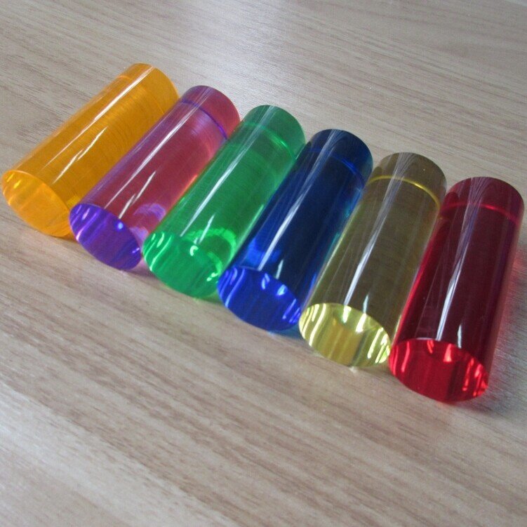 Wholesale factory round clear colored acrylic rods with ends polished