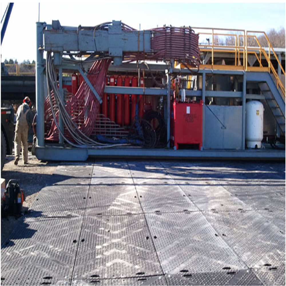 HDPE Composite Overlapping Interlocking Rig Road Mat Durabase Oil Field Temporary Ground Protection Mat