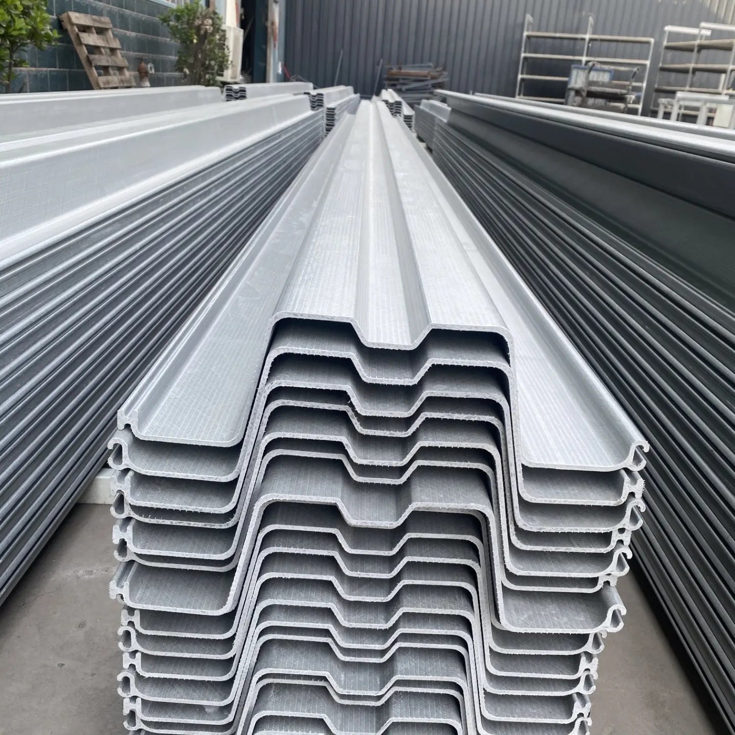 Pultruded Seawall Bulkhead FRP Sheet Pile SUBMARINE PIPELINES Coral reef, mangroves