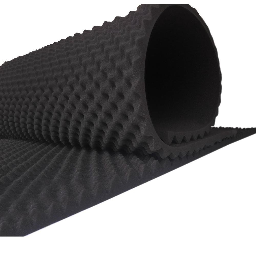Bellsafe Class 1 Fireproof Self Adhesive Acoustic Rubber Foam Insulation Sound Absorbing Egg Crate Rubber Insulation Sheet