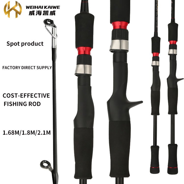 Wholesale 1.8 2.1 meter Fiberglass Lure Fishing Rod M MH Power Spinning Casting Baitcasting Fishing Rods Slow Jigging