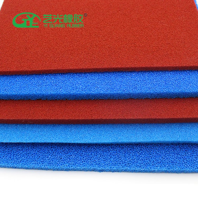 Insulation and shock absorption durable sun proof sealing strip silicone foam rubber sponge sheet
