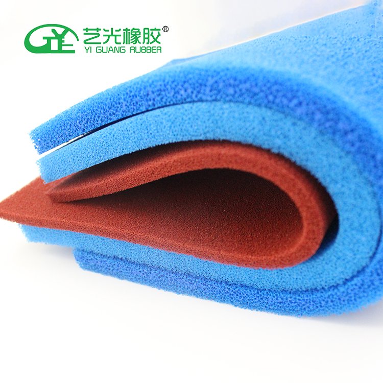 Insulation and shock absorption durable sun proof sealing strip silicone foam rubber sponge sheet