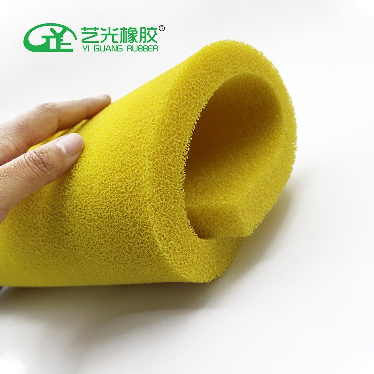 Insulation and shock absorption durable sun proof sealing strip silicone foam rubber sponge sheet