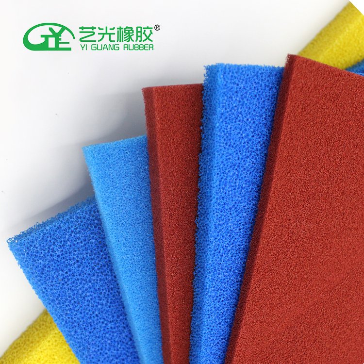 Insulation and shock absorption durable sun proof sealing strip silicone foam rubber sponge sheet