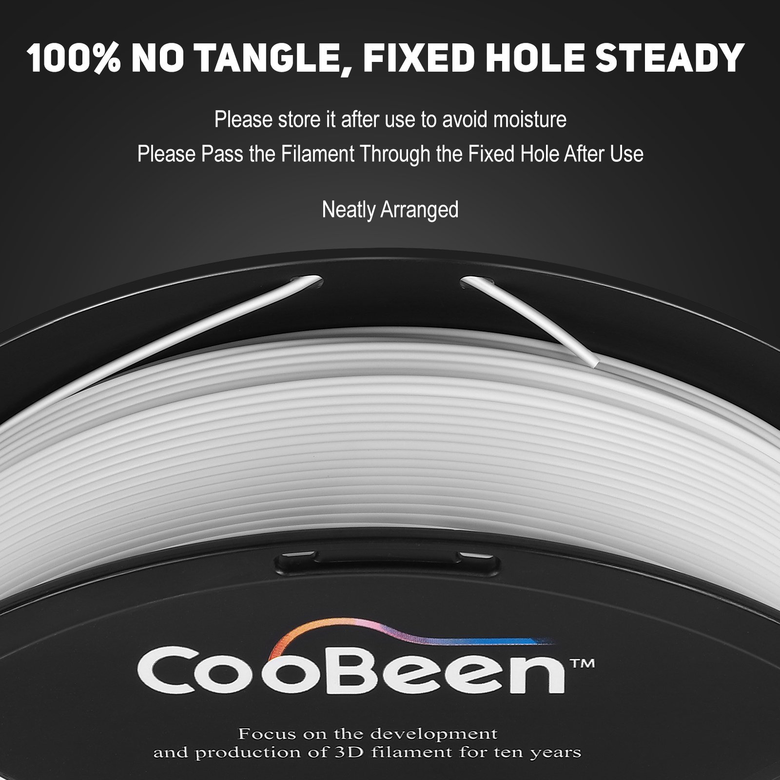 CooBeen High Quality Neat Winding 3D Printing Filament PLA 1.75mm/1kg 2.2lb Spool for 3D Printer Pen Print Direct Factory
