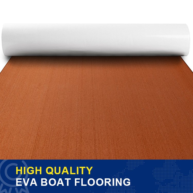 2024 Yacht Mats Teak Decking Sheet Anti Slip Marine Floor Pontoon Mat Sea Deck EVA Foam Boat Flooring