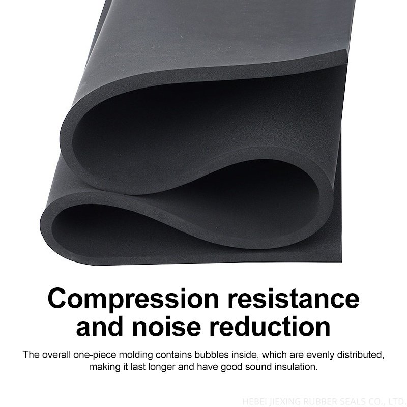 Custom High Quality 0.5mm 12mm Thickness 9mm 3mm Fkm Sbr Nbr Epdm Foam Rubber Sheet Roll