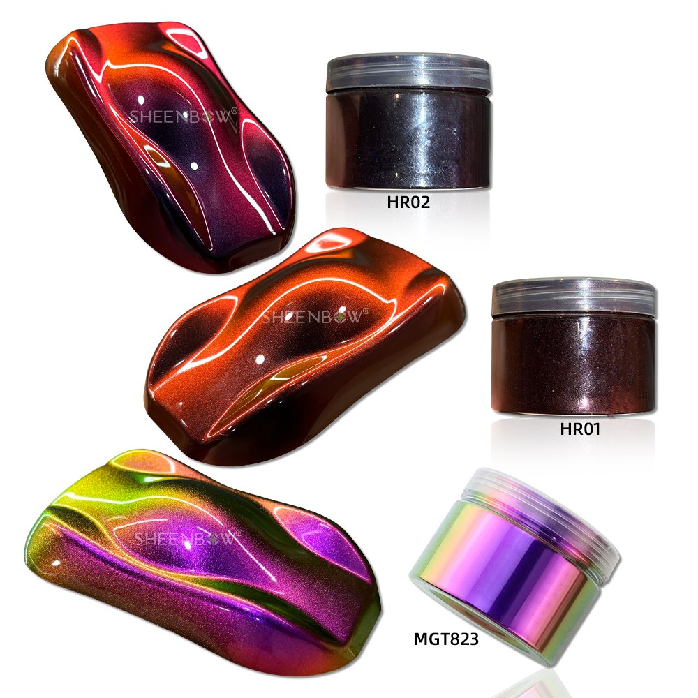 Sheenbow Makeup Metallic Shimmer Monochromatic Super Chrome Mirror Pearl Eyes Chameleon Pigment chrome car paint powder