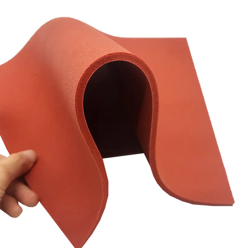 Shock Absorption Buffer Fire-resistant Sponge Silicone Rubber Foam Sheet Used In Hot Pressing Machines