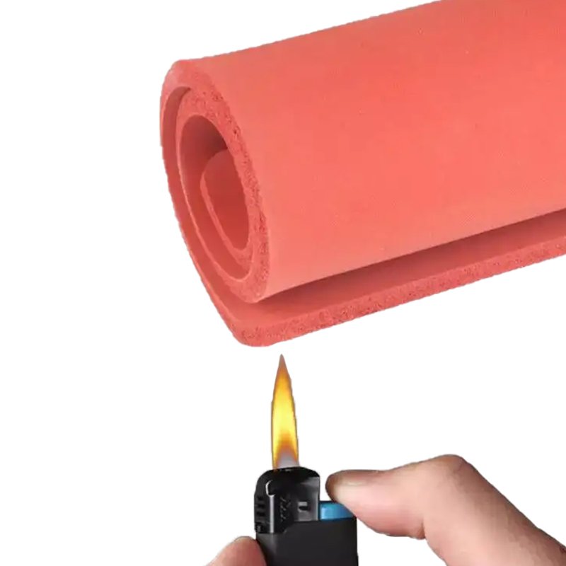 Shock Absorption Buffer Fire-resistant Sponge Silicone Rubber Foam Sheet Used In Hot Pressing Machines