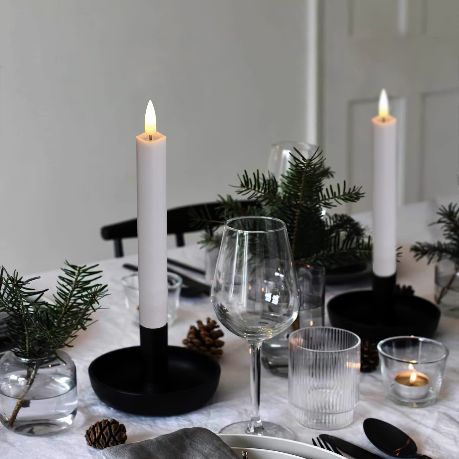 RDL62A12FR10 LED Candles Light Wedding Festival Decor Electronic 10-key Remote Control Pressed Long Bullet Wick Candle Light
