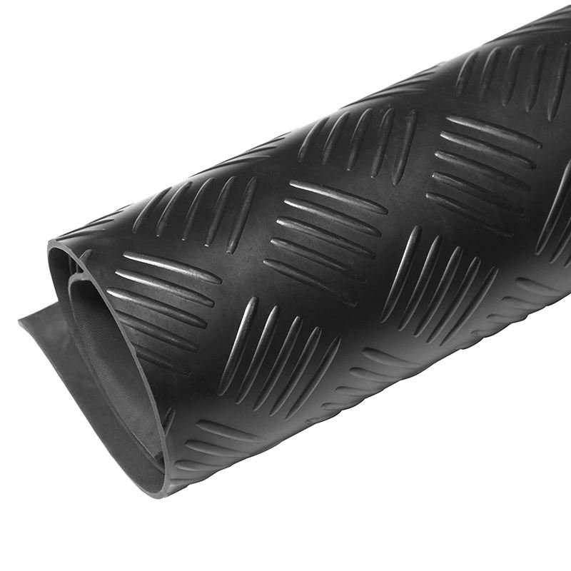 Truck Bed Rubber Sheet 5mm Thick Garage Floor Mat Roll Type with Custom Cutting & Moulding Services