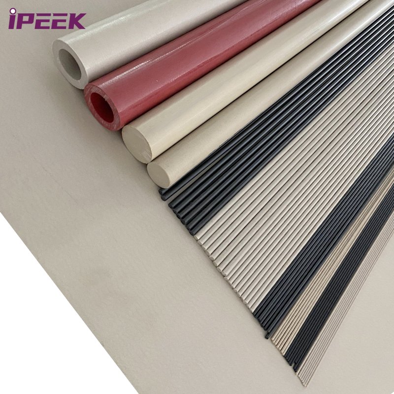 iPEEK Engineering Plastic Dia 10mm 30% Reinforced Glass Fiber Filled GF30 Peek Rod for Custom Electronic Components, Smart Robot