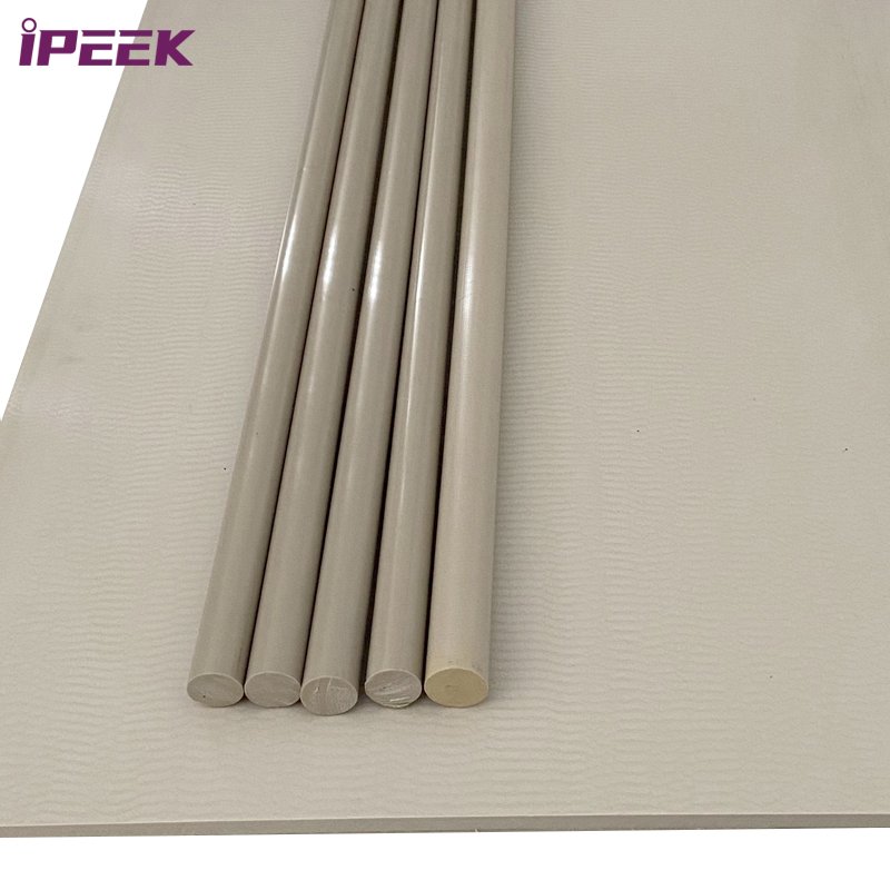 iPEEK Engineering Plastic Dia 10mm 30% Reinforced Glass Fiber Filled GF30 Peek Rod for Custom Electronic Components, Smart Robot