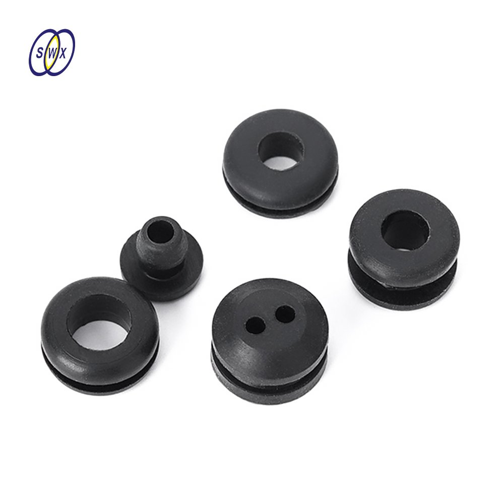 Customized Silicone EPDM Rubber Cable Grommet Waterproof Protective Antiflaming Rubber Wire Grommet