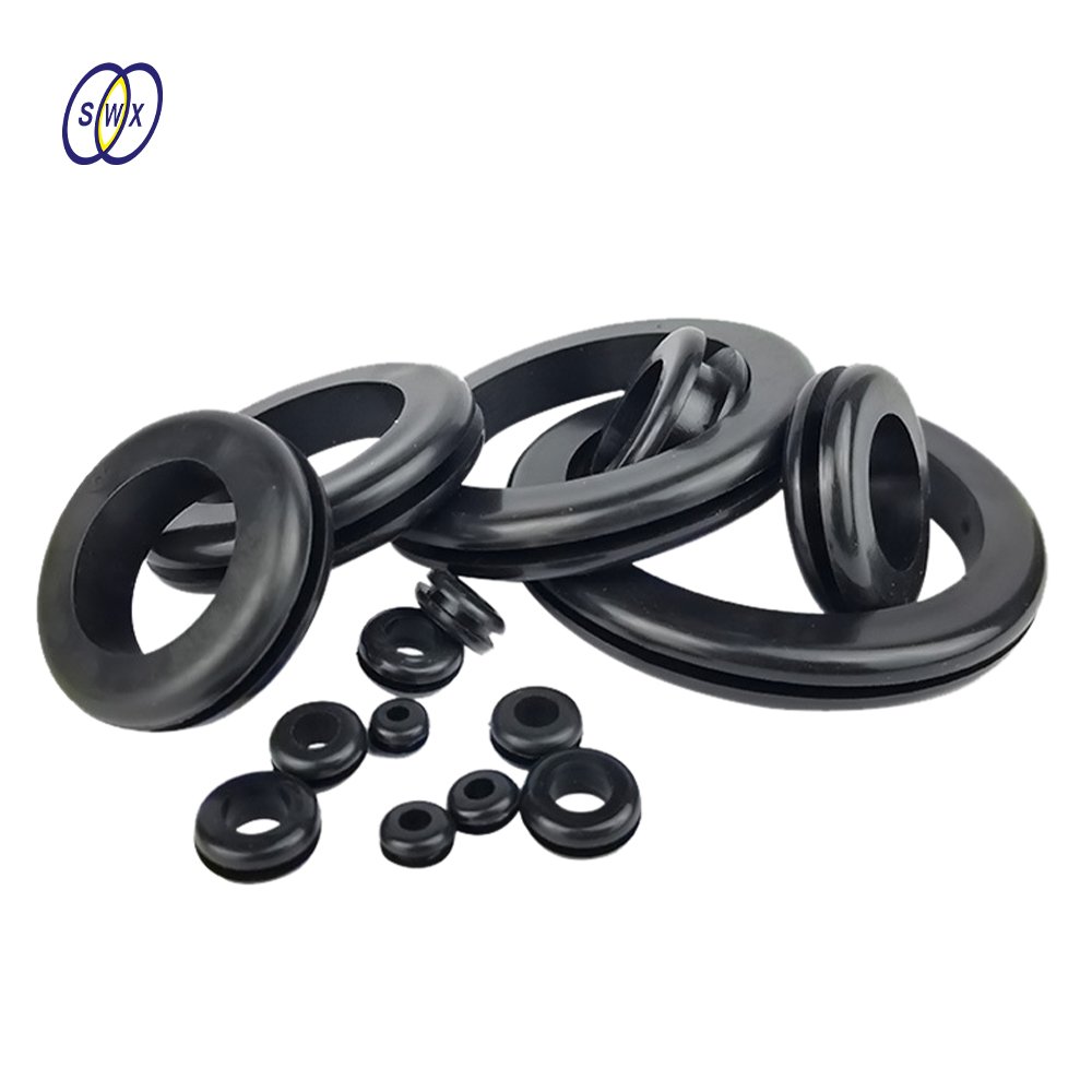 Customized Silicone EPDM Rubber Cable Grommet Waterproof Protective Antiflaming Rubber Wire Grommet