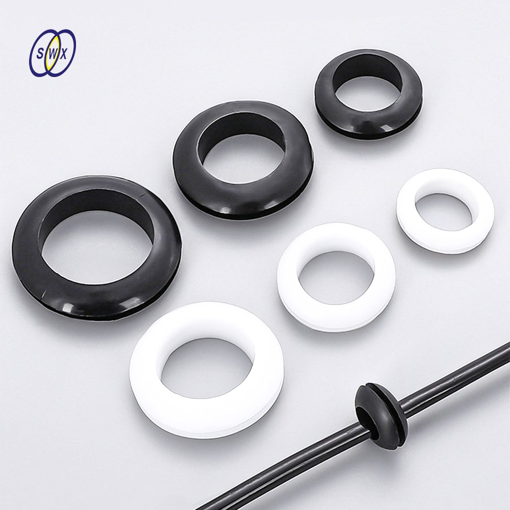 Customized Silicone EPDM Rubber Cable Grommet Waterproof Protective Antiflaming Rubber Wire Grommet