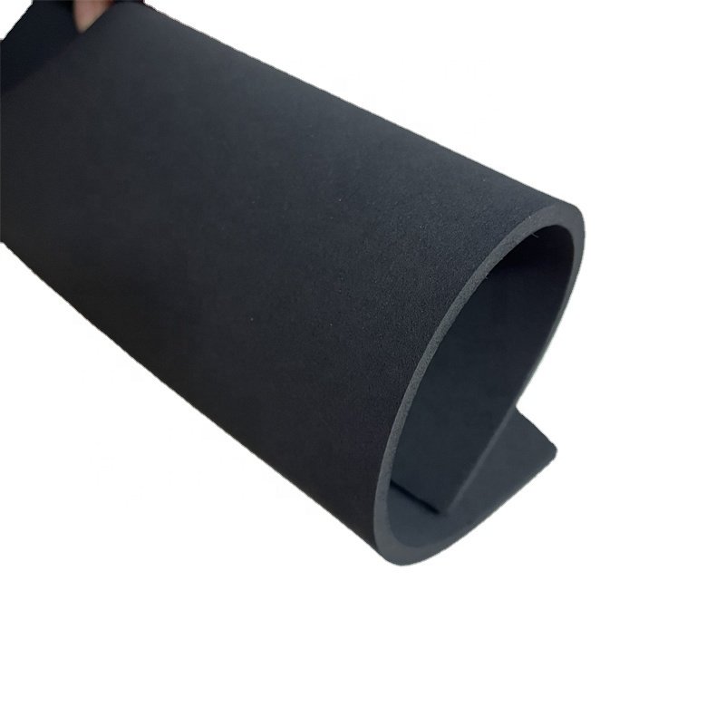 High quality fireproof insulation Black eva rubber foam