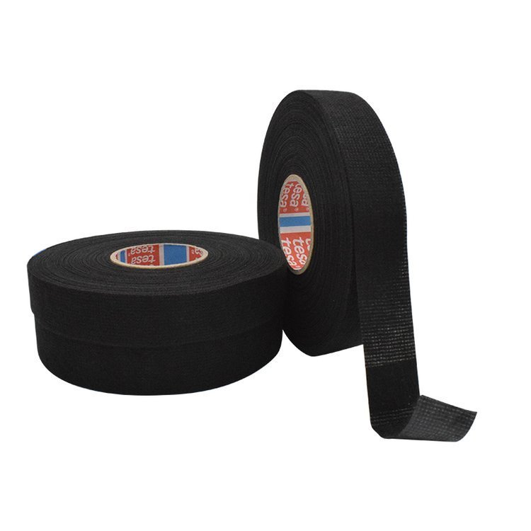 Excellent water absorption pet flannel wire harness tape TESA 51606 rubber adhesive black car wiring harness PET fleece tape