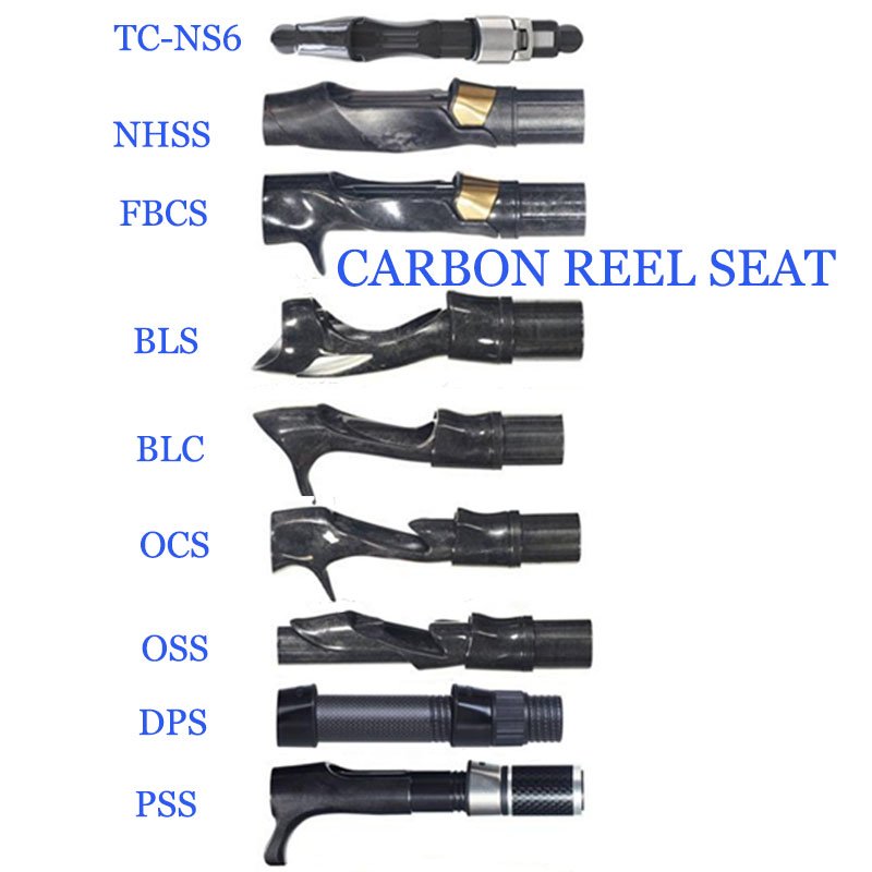 carbon reel seat Custom fishing rod customized fast delivery ultra light Fishing Rod Building reelseat carbon
