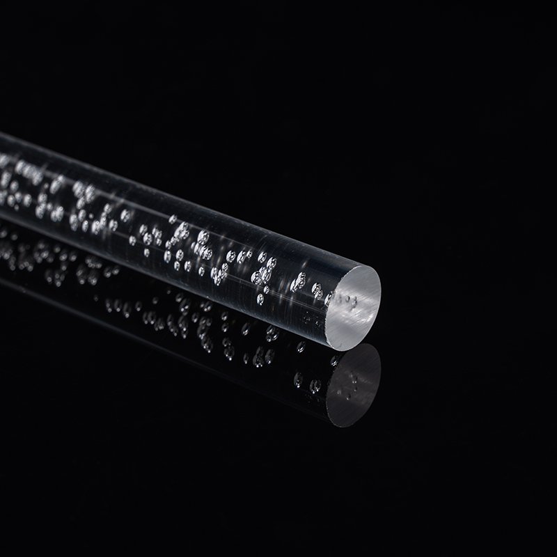Hot Sale Bubble Acrylic PMMA Rod Clear Plastic Colorful Rod Transparent Rod For Bar Light Decoration