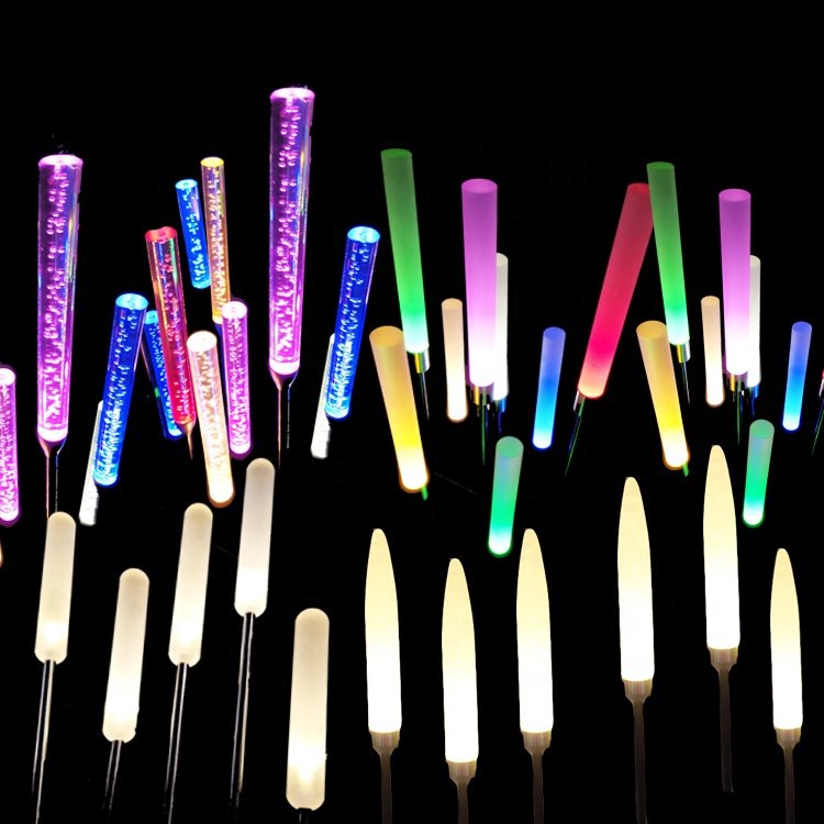 Hot Sale Bubble Acrylic PMMA Rod Clear Plastic Colorful Rod Transparent Rod For Bar Light Decoration