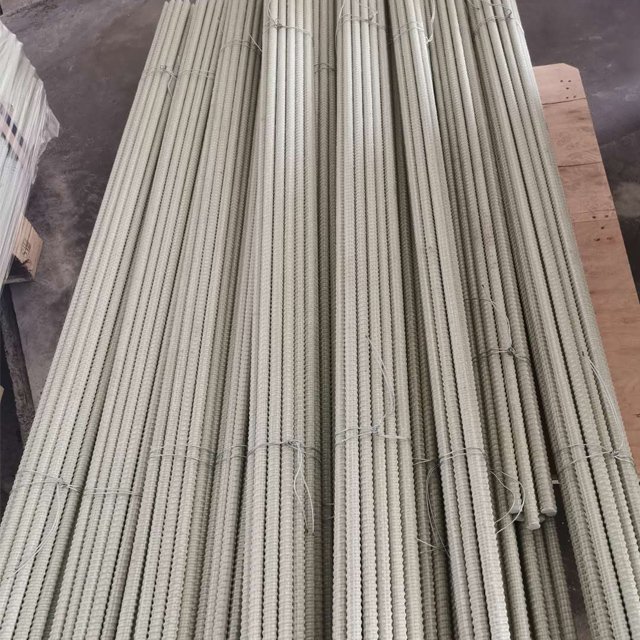High Quality Customized Color Fiberglass Rockbolt FRP Rockbolt with Thread Applying for Nut and Plate