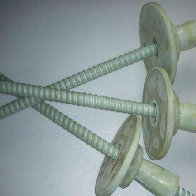 High Quality Customized Color Fiberglass Rockbolt FRP Rockbolt with Thread Applying for Nut and Plate