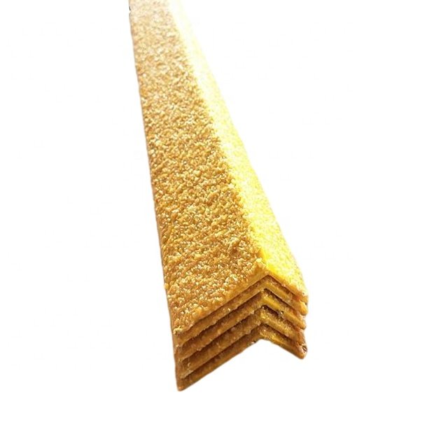 safety walkway Luminescent fiberglass strip insert frp step nosing glow in dark stair tread