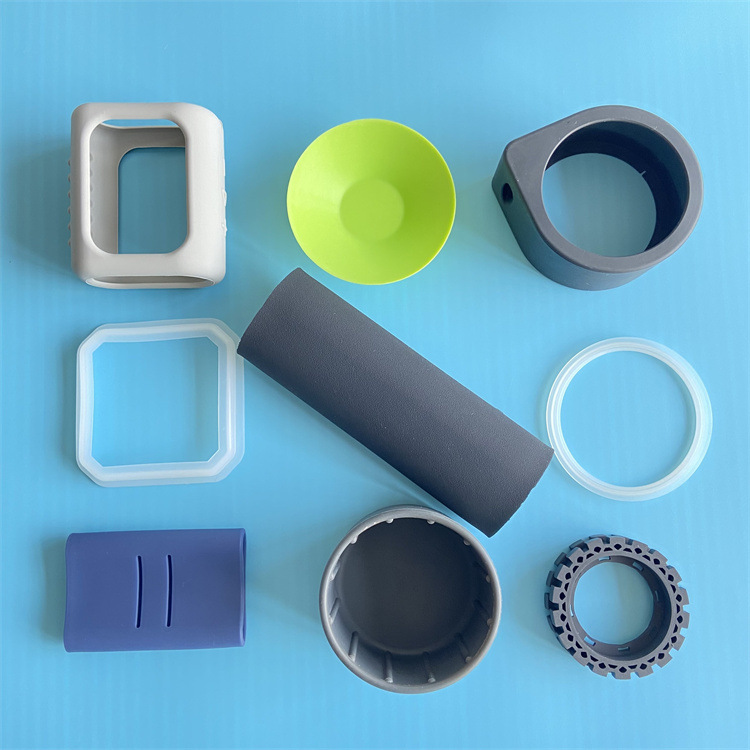 custom rubber part size color silicone part plastics small Silicone PU parts rubber