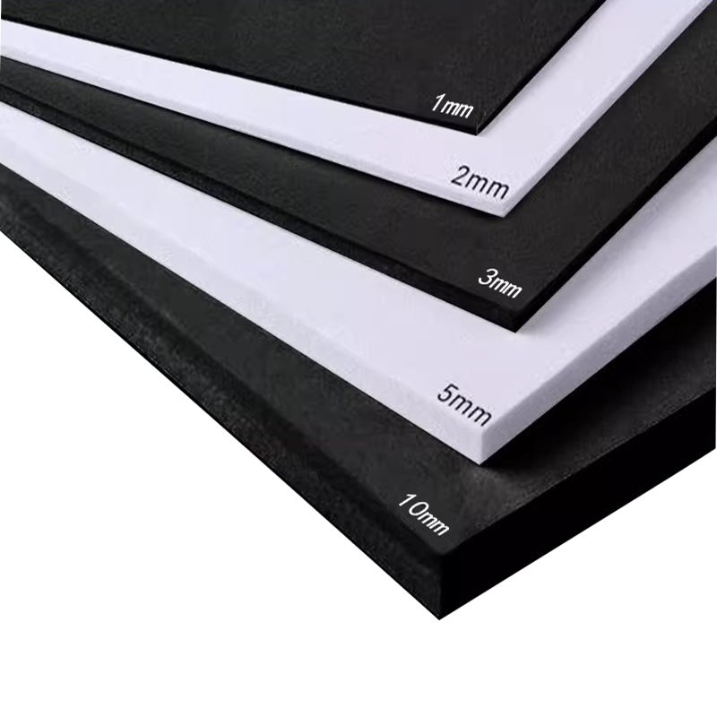 factory die cut custom Wholesale bulk high quality black white color adhesive rubber EVA Foam Sheets for crafts and packaging