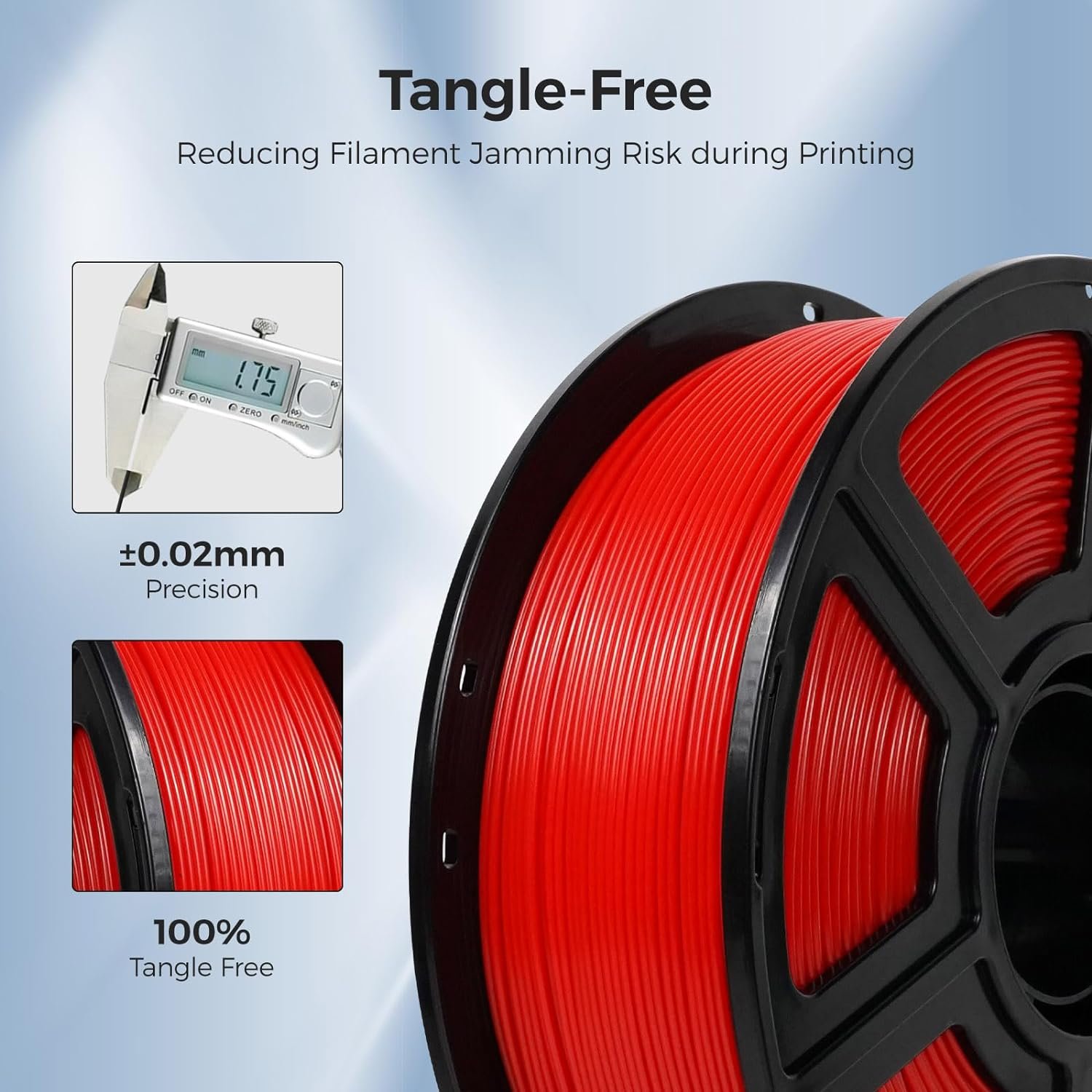 Flashforge 3D Printer Accessory 1.75mm ASA Filament Plastic Rods for 3D Printing