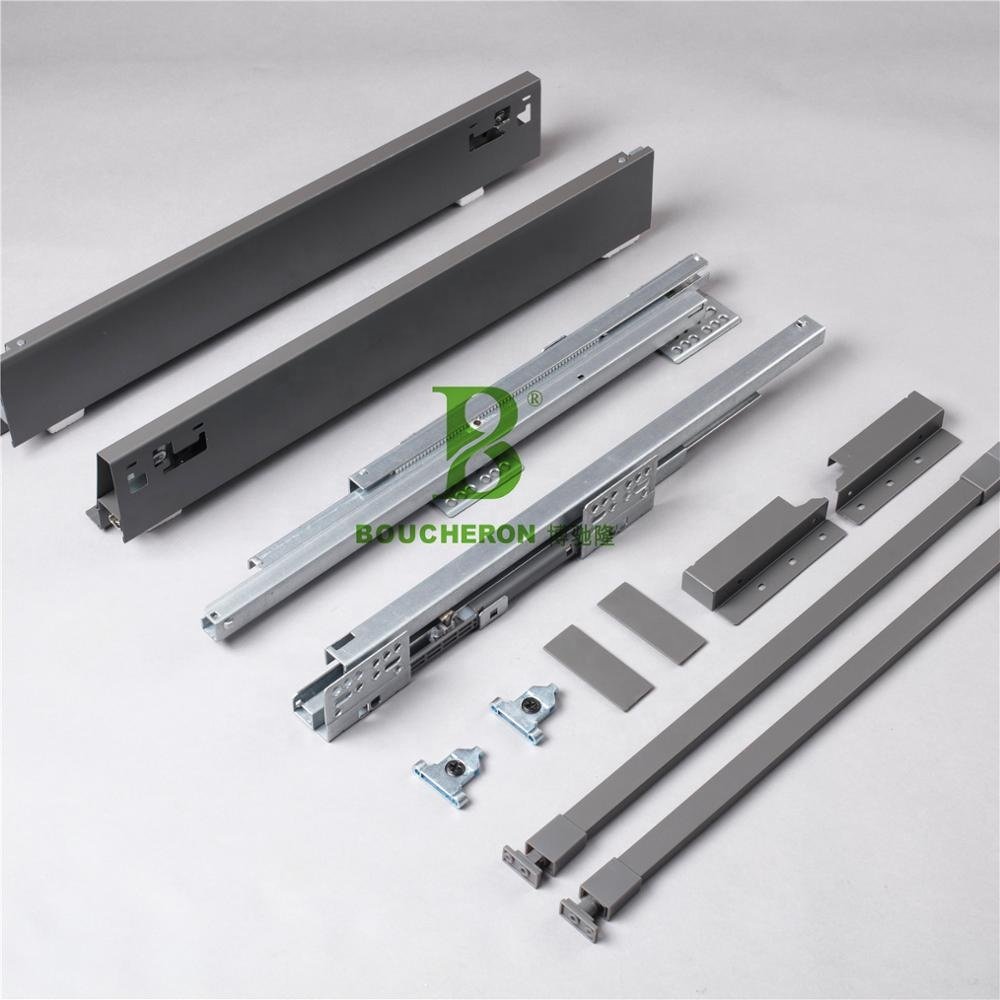 Soft Closing Full Extension Double Wall drawer box Drawer Slides
