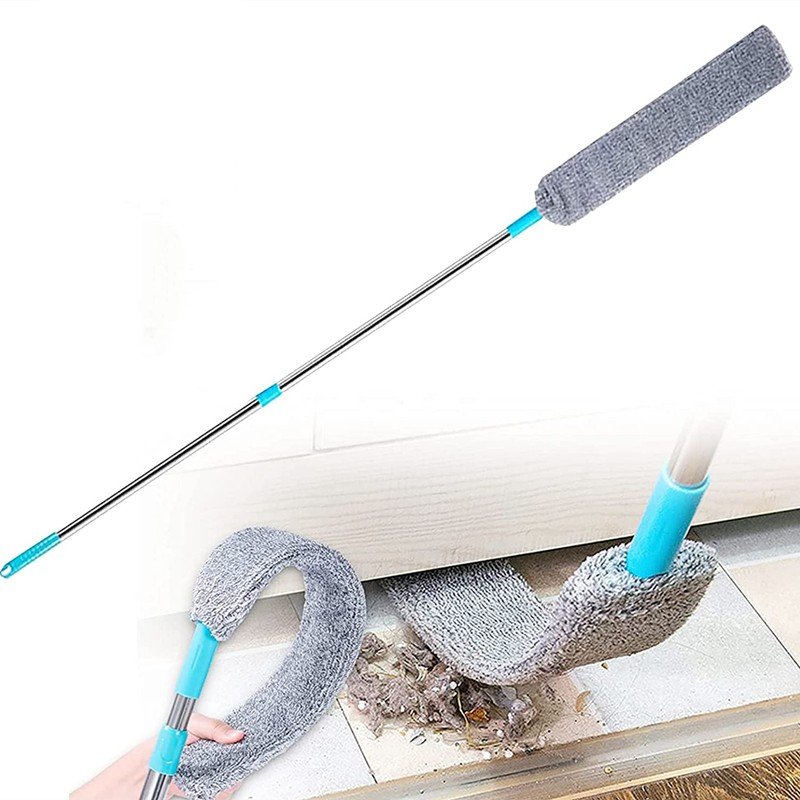 Household Long Handle Mop Telescopic Duster Brush Blinds Dust Brush Removal Microfibre Dust Removal Brushes Home Cle