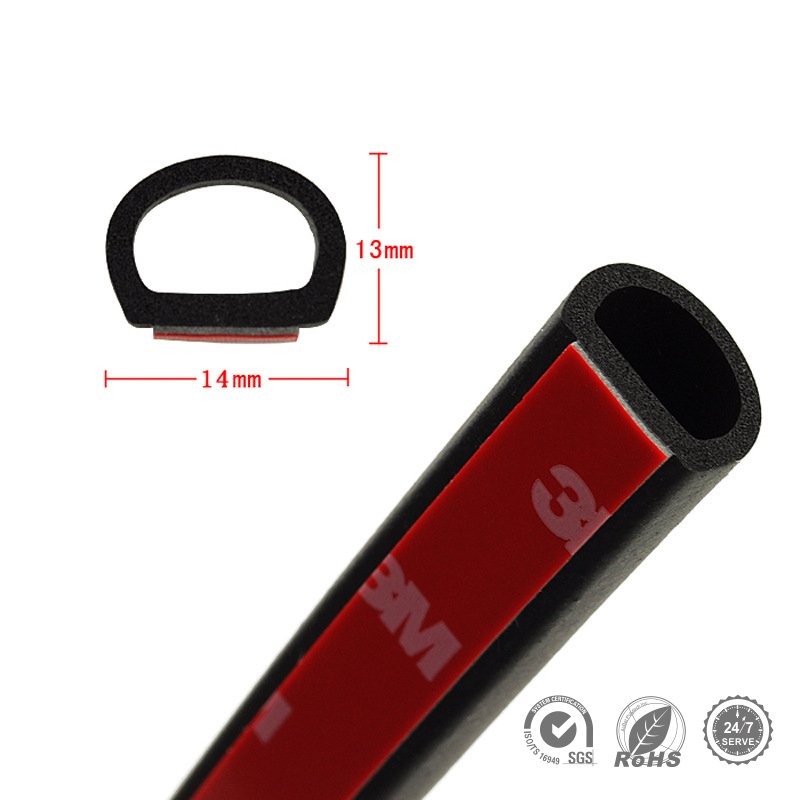 EPDM Foaming type car door anti bumper seal strips