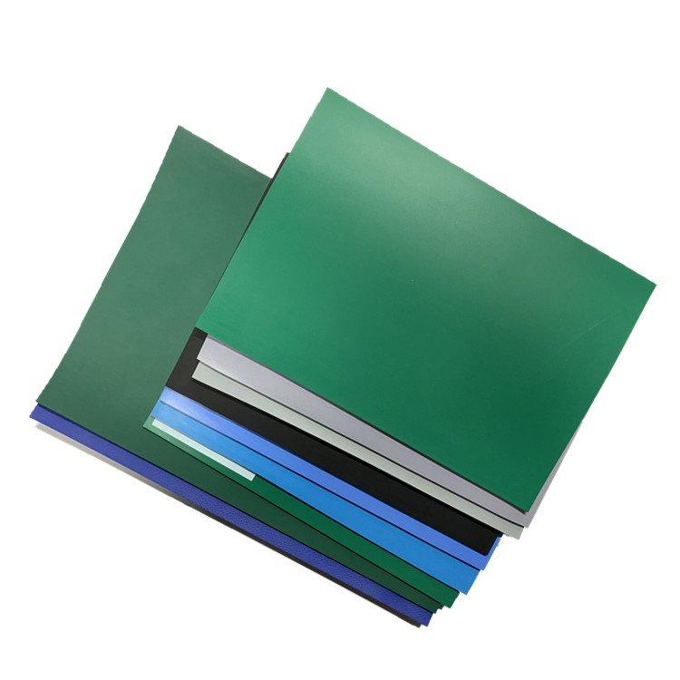 High strength antistatic cleanroom grounding rubber sheet mat for electronic production