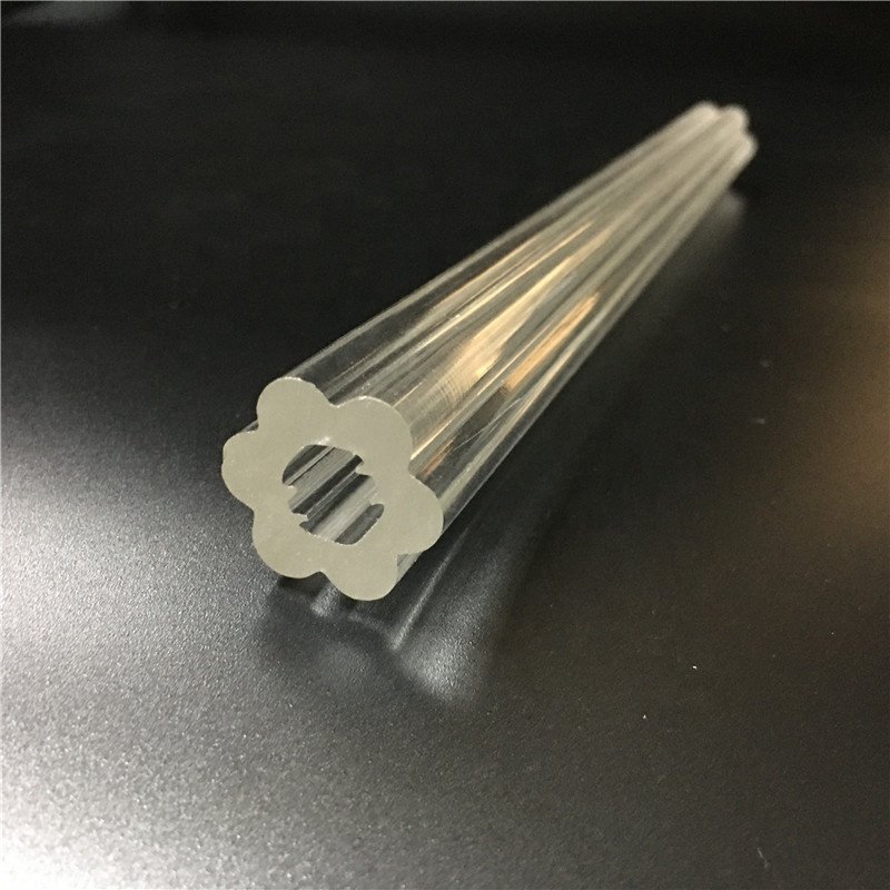 thick optical clear acrylic tube transparent pmma rod profile led light housing tube lens pipe