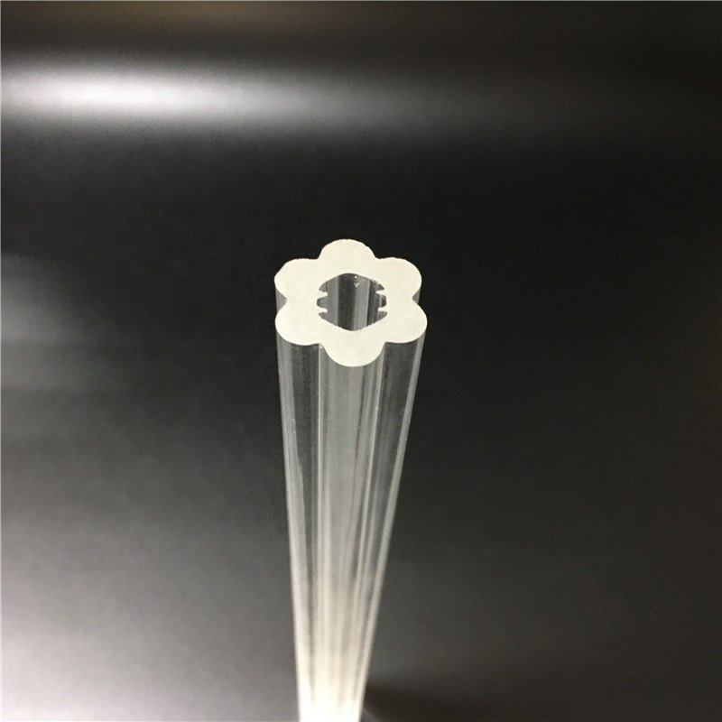 thick optical clear acrylic tube transparent pmma rod profile led light housing tube lens pipe