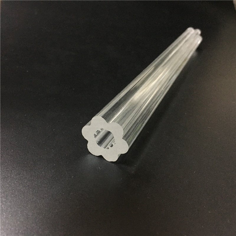 thick optical clear acrylic tube transparent pmma rod profile led light housing tube lens pipe